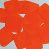 Square Sequin 40mm Orange Blaze Opaque Fluorescent Vinyl