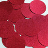 Round Sequin 40mm Berry Red Pink Metallic Embossed Texture