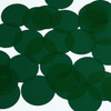 Round Sequin 40mm Deep Dark Green Transparent Glossy See-Thru