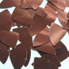 Fishscale Fin Sequin 1.5" Chocolate Brown Metallic