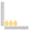 Teardrop sequins size chart