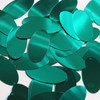 Oval Sequin 1.5" Emerald Green Metallic