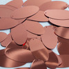 Oval Sequin 1.5" Copper Rose Metallic