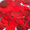 Round Sequin 24mm Red Lazersheen Reflective Metallic