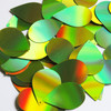 Teardrop Sequin 1.5" Lime Green Lazersheen Reflective Metallic