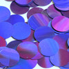 Round Sequin 24mm Deep Purple Lazersheen Reflective Metallic