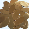 Navette Leaf Sequin 1.5" Copper Gold Metallic