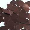 Navette Leaf Sequin 1.5" Dark Bronze Brown Metallic