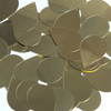 Teardrop Sequin 1.5" Pale Yellow Gold Metallic
