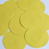 Round Sequin Paillettes 60mm No Hole Butter Yellow Opaque Vinyl