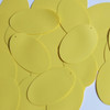 Oval Sequin 2" Butter Yellow Opaque Vinyl