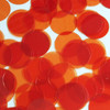 Round Sequin 24mm Orange Transparent Glossy See-Thru