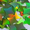 Star 4 Point Sequin 1.5" Lime Green Lazersheen Reflective Metallic