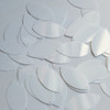 Navette Leaf Sequin 1.5" White Opaque