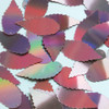 Feather Leaf Sequin 1.5" Pink Lazersheen Reflective Metallic