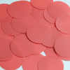 Round Sequin 40mm Coral Orange Matte Satin Metallic