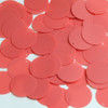 Round Sequin 24mm Coral Orange Matte Satin Metallic