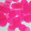 Round Sequin 24mm Fluorescent Pink Transparent Glossy See-Thru
