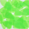 Fishscale Fin Sequin 1.5" Green Neon Fluorescent Transparent Glossy and Matte Duo Two Sided
