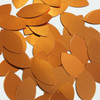 Navette Leaf Sequin 1.5" Orange Matte Satin Metallic