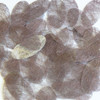Oval Sequin 1.5" Coffee Brown Silky Fiber Strand Fabric