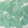Teardrop Sequin 1.5" Seafoam Blue Green Transparent Satin and Matte Duo Two Sided