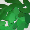 Oval Sequin 1.5" Green Matte Satin Metallic