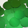 Round Sequin 40mm Green Matte Satin Metallic