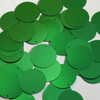 Round Sequin 24mm Green Matte Satin Metallic