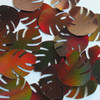 Philodendran Leaf Sequin 1.5" Bronze Brown Lazersheen Reflective Metallic