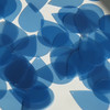 Teardrop Sequin 1.5" Blue Cornflower Transparent Glossy and Matte Duo Two Sided