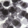 Round Sequin 24mm Gray Transparent Glossy See-Thru