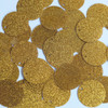 Round Sequin 24mm Medium Gold Metallic Sparkle Glitter Texture