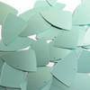 Fishscale Fin Sequin 1.5" Seafoam Blue Green Matte Satin Metallic