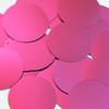 Round Sequin 40mm Fuchsia Pink Matte Satin Metallic