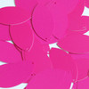 Navette Leaf Sequin 1.5" Hot Pink Opaque