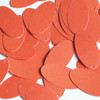 Oval Sequin 1.5" Coral Orange Opaque Satin Pearl