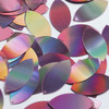 Navette Leaf Sequin 1.5" Pink Lazersheen Reflective Metallic