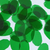 Facet Gem Oval Sequin 1.25" Green Transparent Glossy and Matte Duo Two Sided