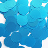 Round Sequin 24mm Peacock Blue Matte Satin Metallic