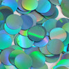 Round Sequin 20mm Aqua Blue Lazersheen Reflective Metallic