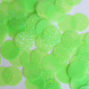 Round Sequin 24mm Lime Green Fluorescent Transparent Hologram Glitter Sparkle