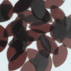Navette Leaf Sequin 1.5" Brown Transparent Glossy and Matte Duo Two Sided
