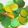 Round Sequin 1.5" Lime Green Lazersheen Reflective Metallic