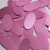 Oval Sequin 1.5" Orchid Pink Purple Matte Satin Metallic