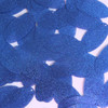 Oval Sequin 1.5" Royal Blue Metallic Sparkle Glitter Texture