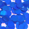 Round Sequin 20mm Blue Lazersheen Reflective Metallic