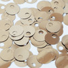 Large Hole Round Sequin 20mm Pale Gold Metallic