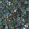 8mm Cup Sequins Black Galactic Night Hologram Glitter Sparkle Metallic. Made in USA