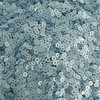 3mm Round Flat Sequins Light Blue Matte Silk Frost. Made in USA